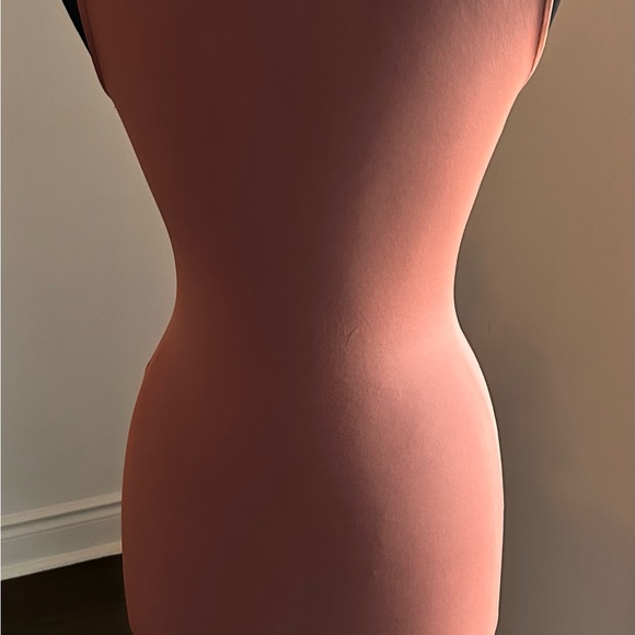 Corset Lace-Up Dress Burnt Peach - Picture 4 of 4